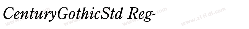 CenturyGothicStd Reg字体转换